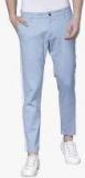 Highlander Blue Solid Slim Fit Chinos Men