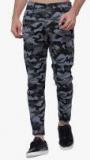 Highlander Grey Printed Chinos Men