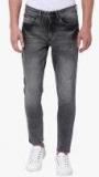 Highlander Grey Washed Mid Rise Slim Fit Jeans Men