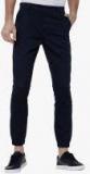 Highlander Navy Blue Solid Joggers Men