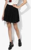 Honey By Pantaloons Black Solid Flared Skirt women