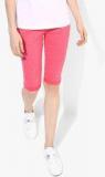 Honey By Pantaloons Pink Printed Capri women