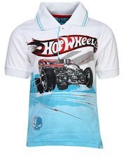 Hot Wheels Blue Polo Shirt Boys