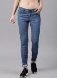 Hrx By Hrithik Roshan Blue Skinny Fit Mid Rise Clean Look Jeans Women