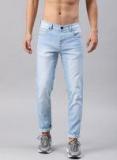 Hrx By Hrithik Roshan Blue Slim Fit Mid Rise Clean Look Stretchable Jeans Men