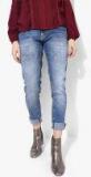 Hrx By Hrithik Roshan Blue Slim Fit Mid Rise Clean Look Stretchable Jeans Women