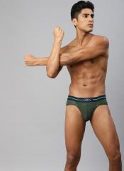 Hrx By Hrithik Roshan Green Solid Basic Brief men