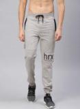 Hrx By Hrithik Roshan Grey Solid Lifestyle Slim Fit Track Pants Men