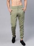 HRX By Hrithik Roshan Men Olive Green Solid Joggers