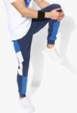 Hrx By Hrithik Roshan Navy Blue Colourblocked Joggers Men