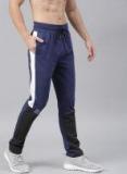 Hrx By Hrithik Roshan Navy Blue Solid Slim Fit Running Joggers Men