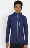 Hrx By Hrithik Roshan Navy Blue Solid Sporty Jacket Boys