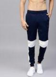 Hrx By Hrithik Roshan Navy Blue Straight Fit Joggers Men