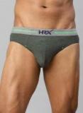 Hrx By Hrithik Roshan Olive Self Design Basic Brief Men