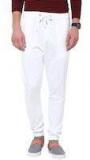 Hypernation White Color Cotton Jogger Pant For Men