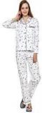 I Know Off White Printed Loungewear Women