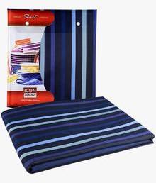 Icon Striped Blue Shirting Fabric men