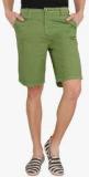 Imagica Green Solid Shorts Men