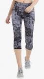 Imagica Grey Printed Capri women