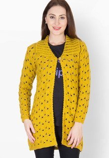 Imagination Yellow Solid Shrug women