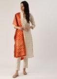 Imara Beige & Printed Kurta with Trousers & Dupatta women