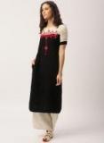 Imara Black Embroidered Kurta Women