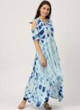 Imara Blue Printed Kurta Women