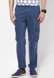 Incult Blue Color Cargo Men