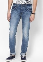 Incult Blue Slimfit Washed Jeans Men