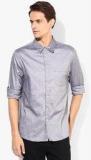 Incult Grey Slim Fit Casual Shirt Men