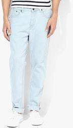 Incult Light Blue Mid Rise Narrow Fit Jeans men