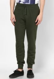 Incult Olive Jogger Pant With Elasticated Hem Men