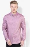 Incult Purple Slim Fit Casual Shirt men