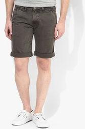 Incult Skinny Chino Shorts In Charcoal Men