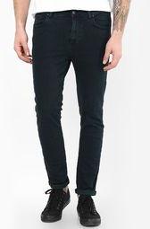 Incult Skinny Jeans In Green Tint Wash Men