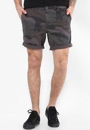 Incult Slim Chino Shorts With Camo Print Men