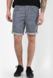 Incult Slim Striped Denim Shorts Men