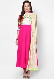 Indian By Manish Arora Magenta Anarkali Women