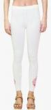 Indian Ink Off White Printed Leggings women