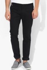 Indian Terrain Black Solid Chinos men