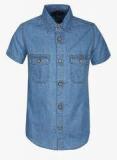 Indian Terrain Blue Casual Shirt Boys