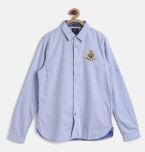 Indian Terrain Blue Casual Shirts Boys