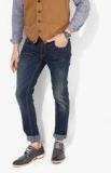 Indian Terrain Blue Washed Low Rise Slim Fit Jeans Men