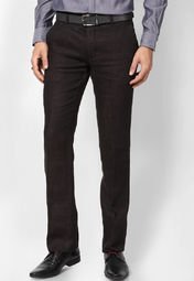 Indian Terrain Brown Formal Trouser Men