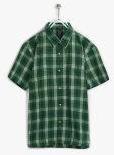 Indian Terrain Green Regular Fit Casual Shirt Boys