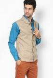 Indian Terrain Khaki Ethnic Jacket Men