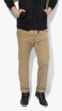 Indian Terrain Khaki Solid Slim Fit Chinos men