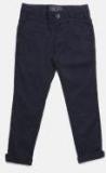 Indian Terrain Navy Blue Regular Fit Solid Chinos Boys