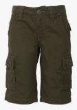 Indian Terrain Olive Shorts Boys