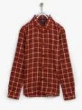 Indian Terrain Red Regular Fit Casual Shirt boys